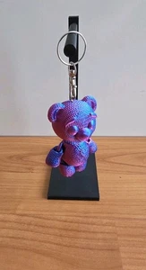 Schlüsselanhänger Kuschelige Gelenkiger Teddybär 3D PLA Farbwechsel - Bild 1 von 4