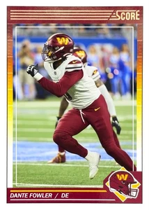 2024 Score Football CTNW #403 Dante Fowler Washington Commanders Custom Card - Picture 1 of 2