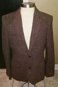 Ted Baker Men Wool Blend Tweed Blazer Jacket Size 4/US L - Picture 1 of 5