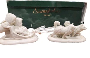 DEPT 56 Snowbabies MUSH orig Karton Hunde Schlitten Iditarod Winterstars 68805 - Bild 1 von 5