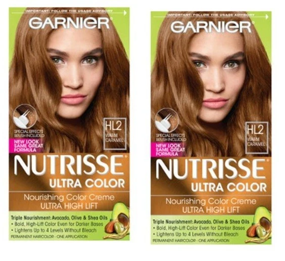 2 de Garnier Nutrisse Ultra Color Nutritivo Color Crema Ultra HL2 CARAMELO CÁLIDO Foto 1 de 1