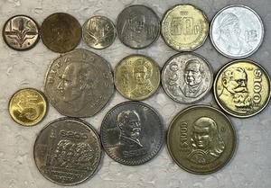 Mexico 1959 - 1997 One 1 Centavo to 1000 Pesos 14 Coin Lot XF - BU Condition - Picture 1 of 21