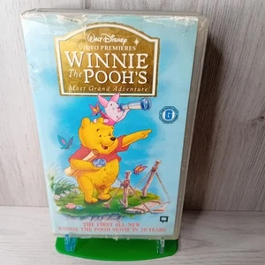 WINNIE THE POOHS MOST GRAND ADVENTURE VHS TAPE - RARE RETRO MOVIE - Picture 1 of 4