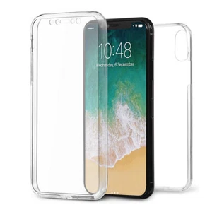 Funda Completa 360 Frontal y Trasera Delgada TPU Gel Transparente Para Nuevo Apple iPhone XS - Imagen 1 de 3