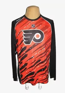 Philadelphia Flyers Reebok Center Ice Collection Long Sleeve Shirt Men's Large - Picture 1 of 4