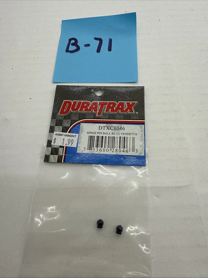 DuraTrax DTXC8046 Vendetta Rear Hinge Pin Ball (2) - Image 1 of 1