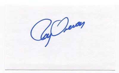 Roy Sievers Signed 3x5 Index Card Autographed MLB Baseball Washington Senators - Image 1 of 2