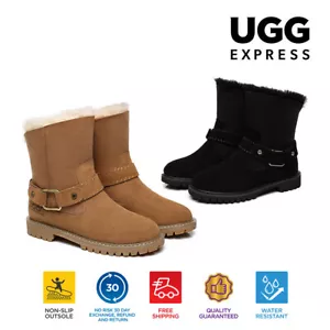 AUSTRALIAN SHEPHERD® UGG Boots Women Sheepskin Wool Suede Upper Nonslip Sarah - Picture 1 of 32