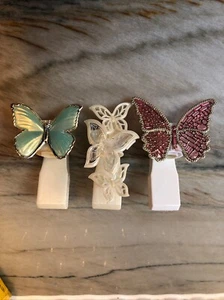 3 Bath Body Works Wallflower Plug-in Diffuser Butterflies Lot Butterfly - Picture 1 of 7