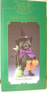 Halloween KSA Collectibles Kurt Adler COUNT CATCULA Fabriche handbemalt SCHWARZ C - Bild 1 von 1
