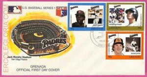 ag1577 - GRENADA - Postal History - FDC COVER - 1988 BASEBALL - Picture 1 of 1
