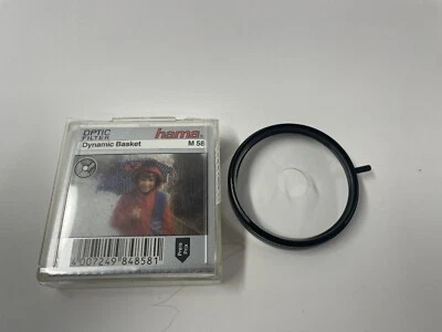 FILTRO ÓPTICO hama.  Filtro de lente de cámara Dynamic Basket M 58 vintage Foto 1 de 2