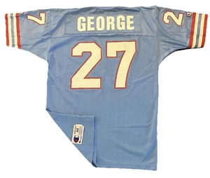 Eddie George Houston Oilers Jersey Large Rookie Mens Size 44 Champion Blue - Picture 1 of 8