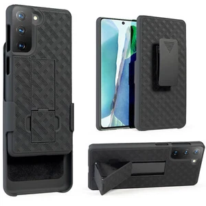 for Samsung Galaxy S21 5G Holster Case with Tempered Glass Protector Belt Clip - Picture 1 of 8