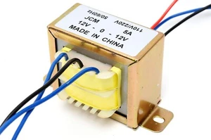 110/220VAC to 24VAC 5000mA 5A Center Tap Power Transformer 12V-0-12V 24VAC 12Vx2 - Picture 1 of 1
