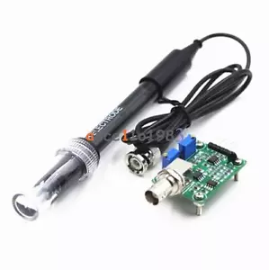 Liquid PH 0-14 Value Detect Sensor Module + PH Electrode Probe BNC for Arduino - Picture 1 of 11