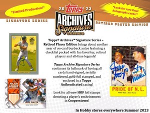 2023 Topps Archives Signature Series Retired Player Edition Baseball Hobby 20 Bo
