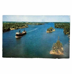 Vintage Postkarte Ansicht von Thousand Islands Thousand Island Bridge New York verschickt - Bild 1 von 5