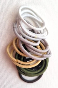 NEW Pack of 20 Mini Natural Shades 2Mm Elasticated Bobbles Hair Ties Fashion - Picture 1 of 1
