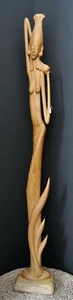 Statua in legno orientale di donna - Foto 1 di 1