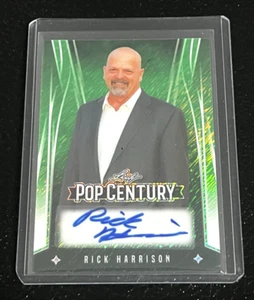 2025 Leaf Pop Century GREEN SHIMMER Rick Harrison Auto #1/5 - Pawn Stars - Picture 1 of 2