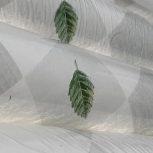 Waverly Wallpaper Covering White Gray 5502491 Leaves Cottagecore Vintage New - Picture 1 of 17