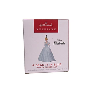 Hallmark Keepsake miniatura "Una bellezza in blu" Cenerentola ornamento natalizio - Foto 1 di 6
