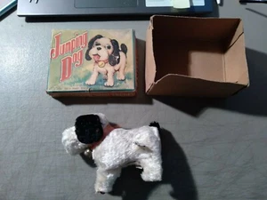 DE COLECCIÓN FUJI PRESS KOGYO JUGUETE DE CUERDA EN CAJA PERRO DE SALTO NO FUNCIONA - Imagen 1 de 10