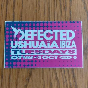 DEFECTED 2024 STICKER @ USHUAIA IBIZA @ IBIZA CLUB POSTERS - DJ HOUSE MUSIC - Picture 1 of 1