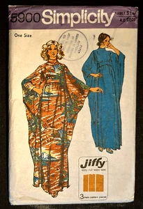 SIMPLICITY SEWING PATTERN - MISSES CAFTAN - ONE SIZE Suits 10-16 - VINTAGE RETRO - Picture 1 of 1