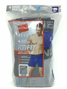 Hanes Best Men's 4 Pack ComfortFlex Tagless Boxer Brief Lightweight Breathable - Picture 1 of 7