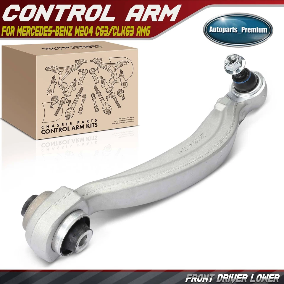 Brazo de control inferior delantero izquierdo con rótula para Mercedes-Benz W204 C63/CLK63 AMG Foto 1 de 4