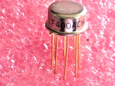 LF400ACH Fast-Settling JFET-Input Operational Amplifier NSC gold can - Image 1 of 4