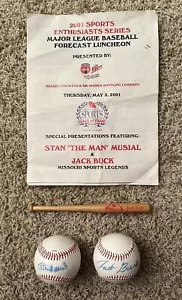 Stan Musial und Jack Buck signierter Baseball St. Louis Cardinals Lot - Bild 1 von 10