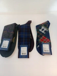 Polo Sport Ralph Lauren Hombre Crew Calcetines Pima Cotten Vino Verde Marino 1 Talla 0001 - Imagen 1 de 7