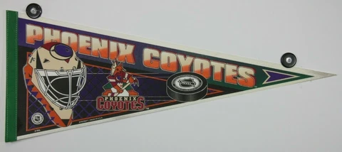Vintage NHL Phoenix Coyotes 30x12 Pennant Cover