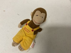 5" Curious George By Gund Stuffed Toy Yellow Overalls 