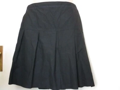 Black M&S Size M Pleated Skirt - possibly been repaired - Image 1 of 4