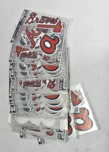 Atlanta Braves WinCraft Multi-Use Decal 3 Fan Pack Bulk Wholesale Lot of 25 - Picture 1 of 7