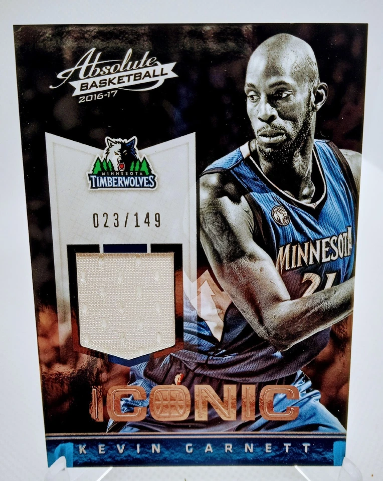 2016-17 Panini Absolute Iconic Materials Patch Kevin Garnett /149 Timberwolves  - Image 1 of 2