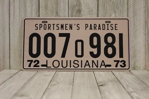 Jaws Shark Autopsy Replica Louisiana License Plate Tin Sign Garage Man Cave - Picture 1 of 4