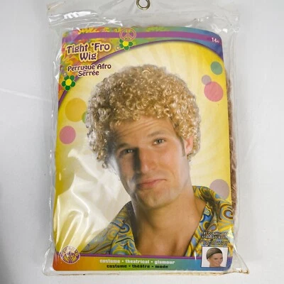 Forum Brand Tight 'Fro Curly Wig Blonde Costume Theater New - Image 1 of 4