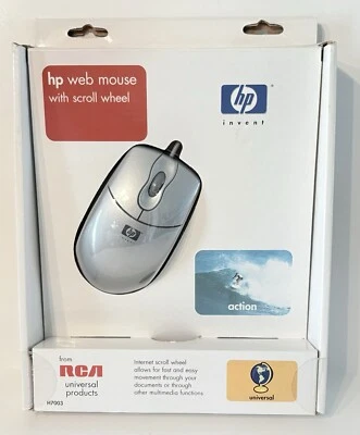 HP Web Mouse with Scroll Wheel Model H7003 from RCA NEW NOS 2001 UPC Removed - Image 1 of 4