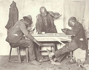 Tramposos de tarjetas NEGROS AMERICANOS CON IMPRESIÓN #777 11"" x 14"" JUEGOS DE AZAR - Imagen 1 de 1