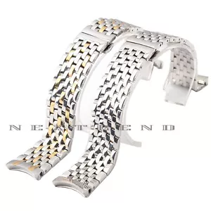 Quality Solid Steel Strap Bracelet Replacement Watch Band For OMEGA DE VILLE - Picture 1 of 7