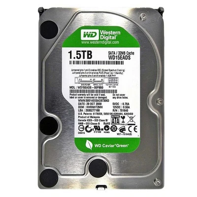 HDD Hard Disk Drive 1.5TB 1500GB 3.5" SATA Desktop Computer Refurbished - Image 1 of 3