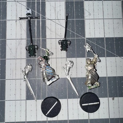 2x Chaplain Asmodai Oop Metal Warhammer 40k Dark Angels Ready To Kit Bash 1995 - Image 1 of 4