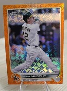 2022 Topps Chrome Sean Murphy Logofractor #49 Orange Refractor Braves 15/25 - Picture 1 of 2