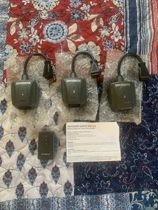SuperSwitch 3 prese da parete wireless per esterni con telecomando - portata 60 piedi - Foto 1 di 9