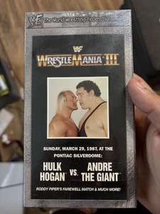 WWF: WrestleMania III (VHS) Brand New Hulk Hogan & Andre The Giant - Imagen 1 de 6